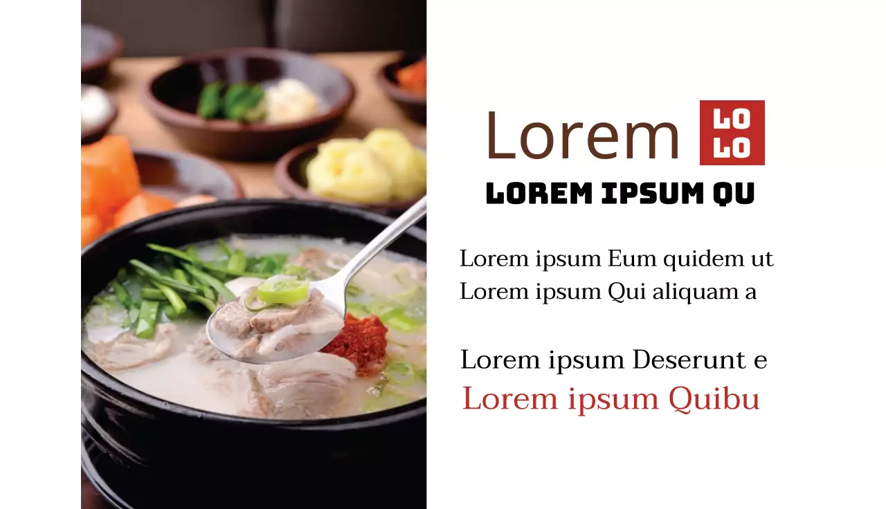 Keurig restaurant met rode foto nadruk Kukbap