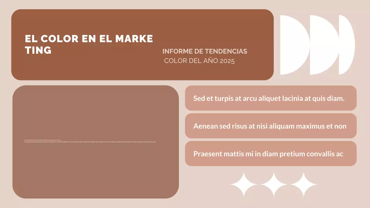 informe sobre las tendencias modernas en marrón