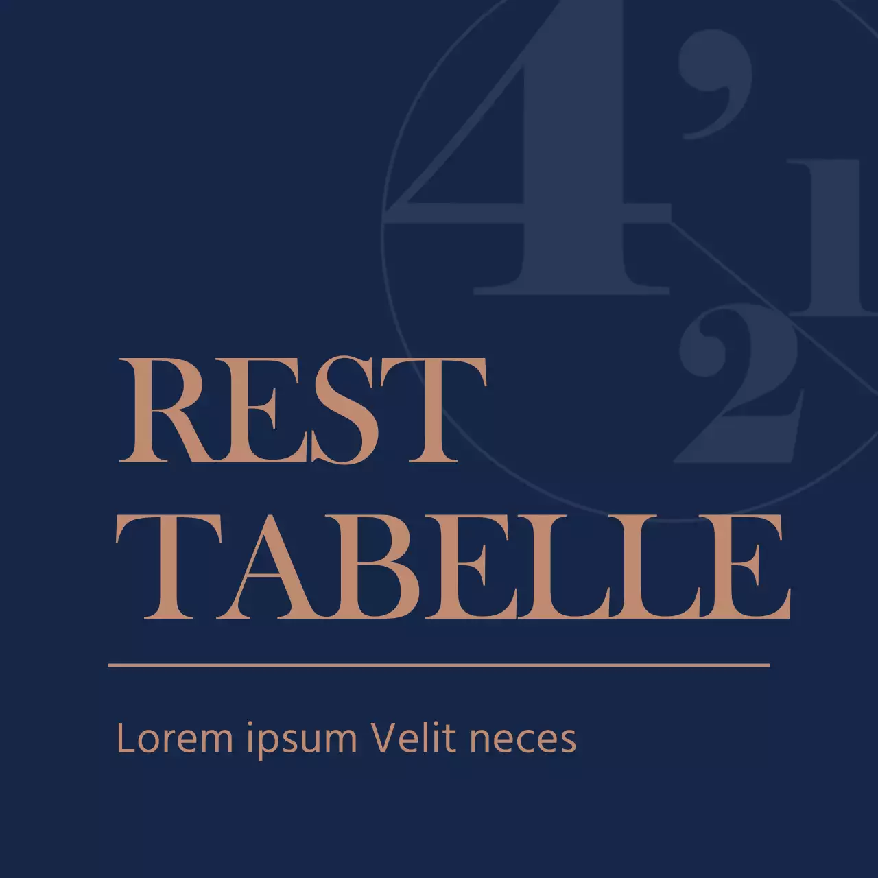 REST-TABELLE