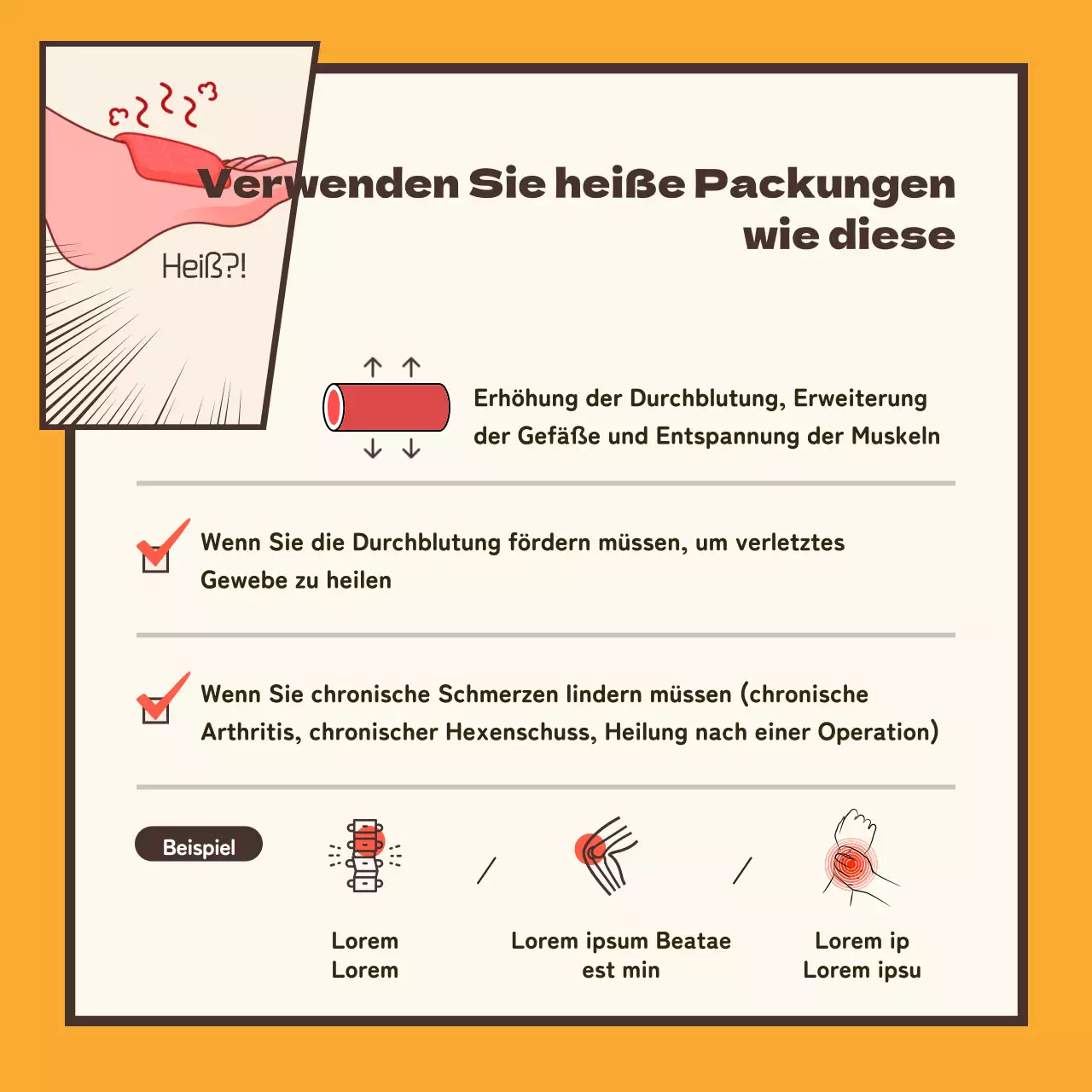 Kontextualisierte Umschläge mit einem gelben und braunen Cartoon-Konzept