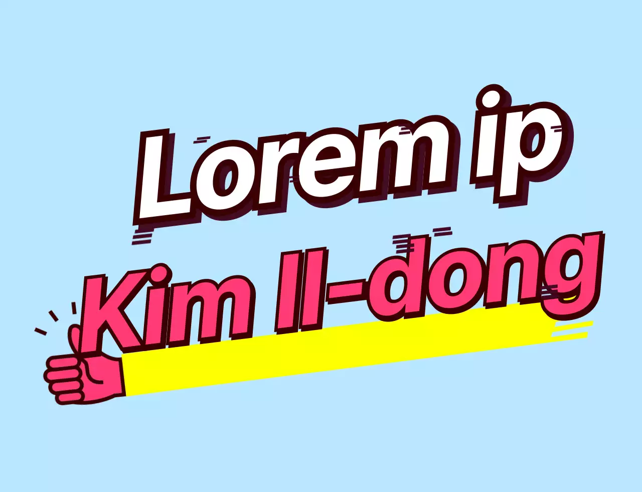 Roze met gele schuine tekst schoolgroep t-shirt