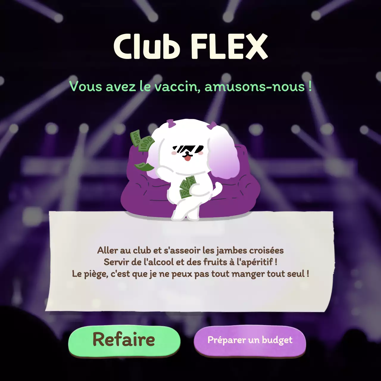 Test psychologique de type vacances avec un joli concept de piscine bleue