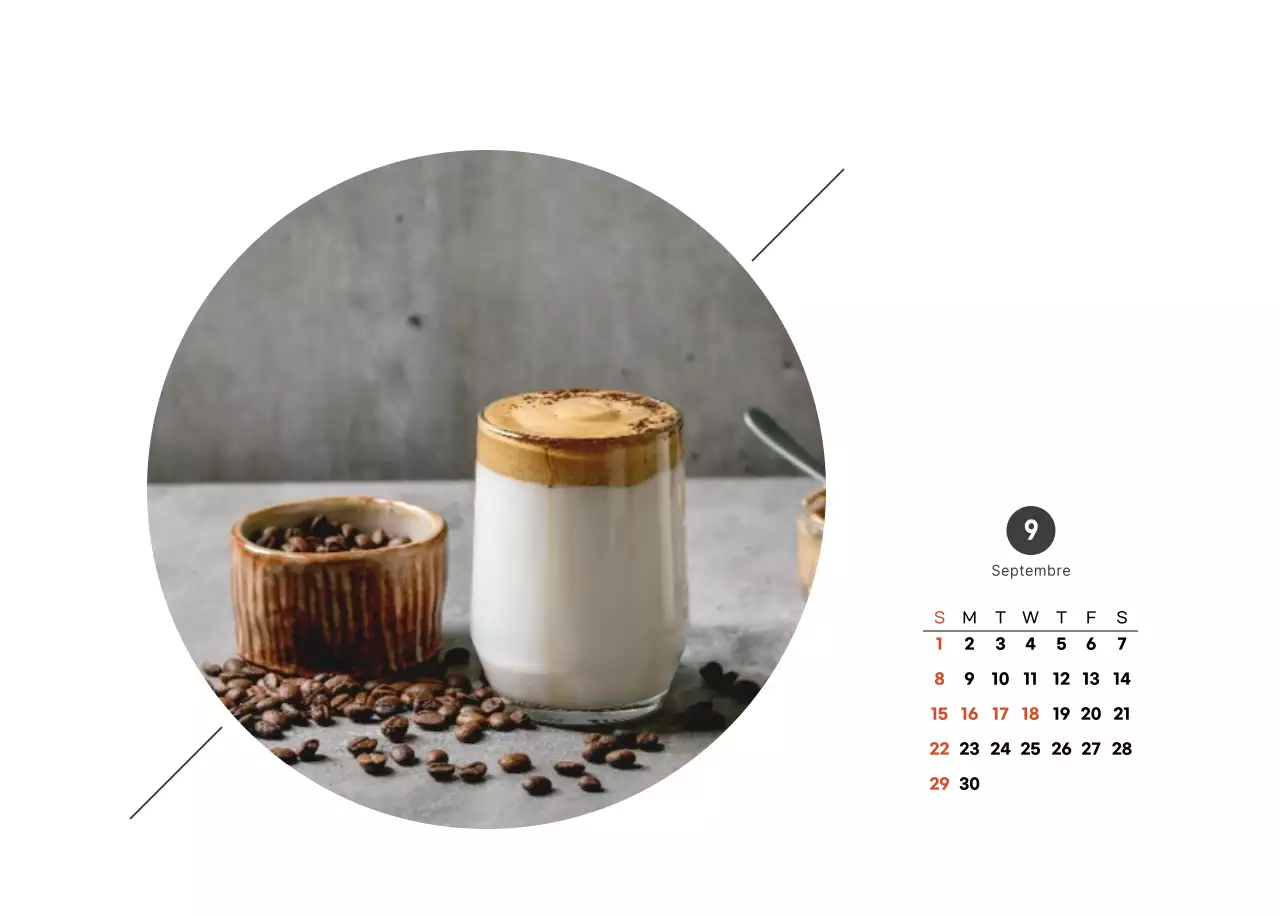 Un café sentimental blanc et marron