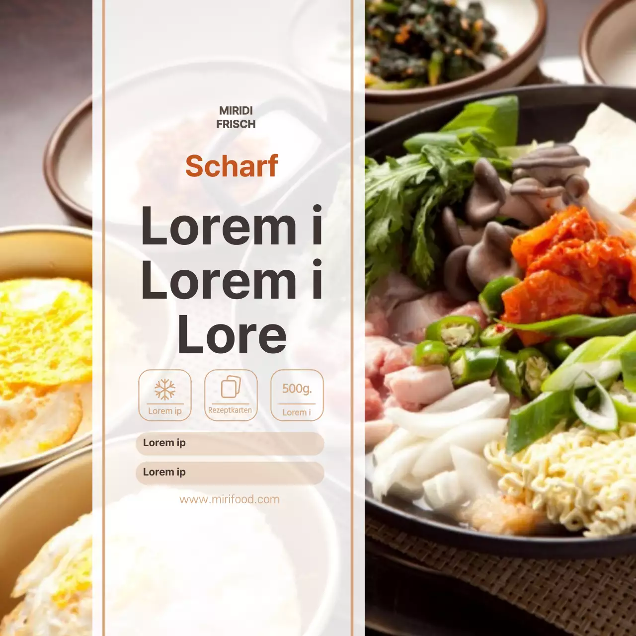 Lebensmittel Fotografie Ramen Mahlzeit Kit Aufkleber