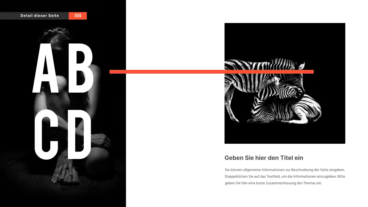 Schwarz-Weiß-Präsentationen