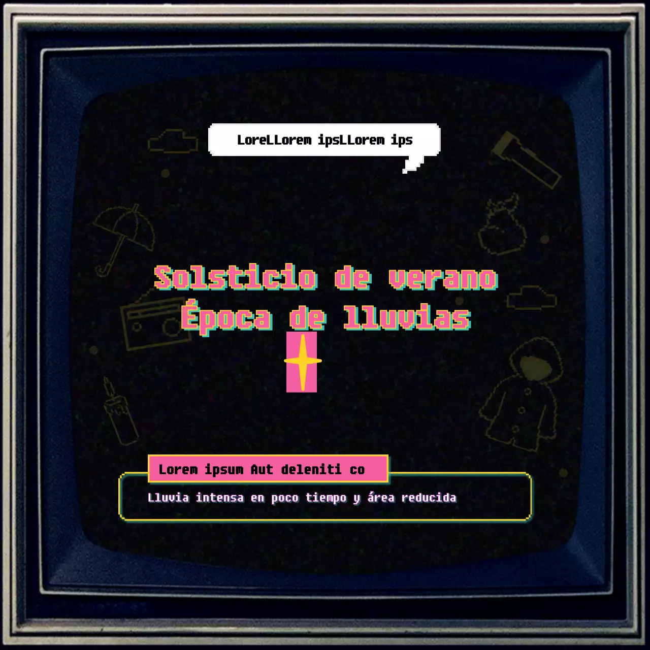 Cómo prepararse para la temporada de lluvias con un concepto televisivo de la vieja escuela