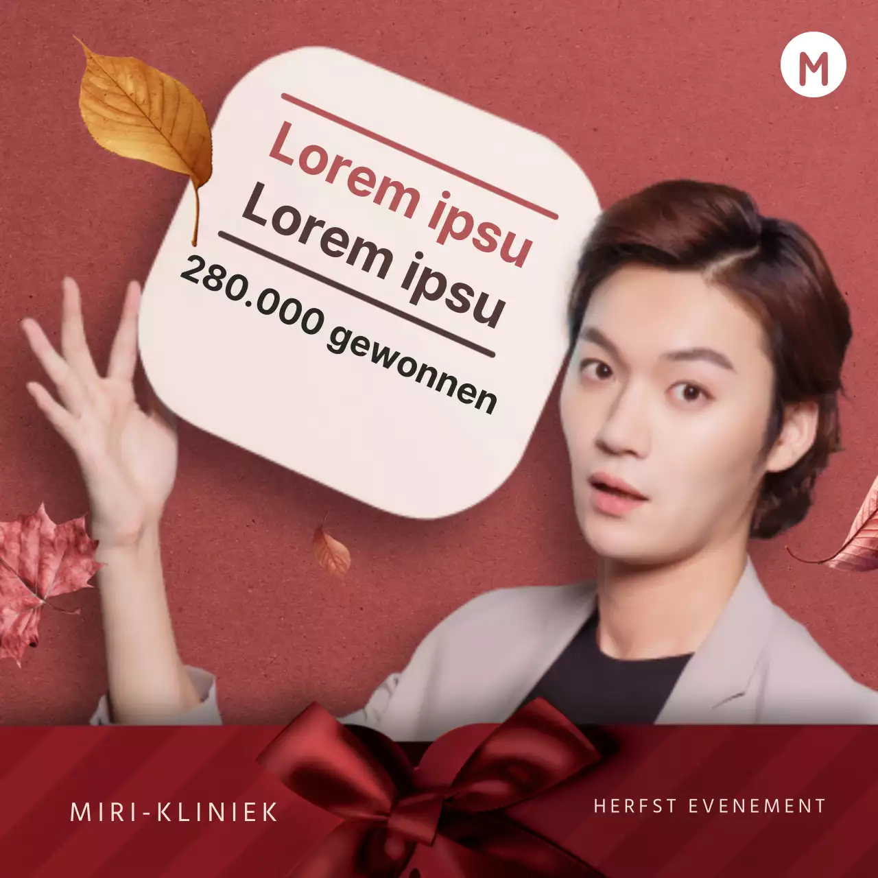 De neus van een man is zijn zelfvertrouwen! Sociale pleinen