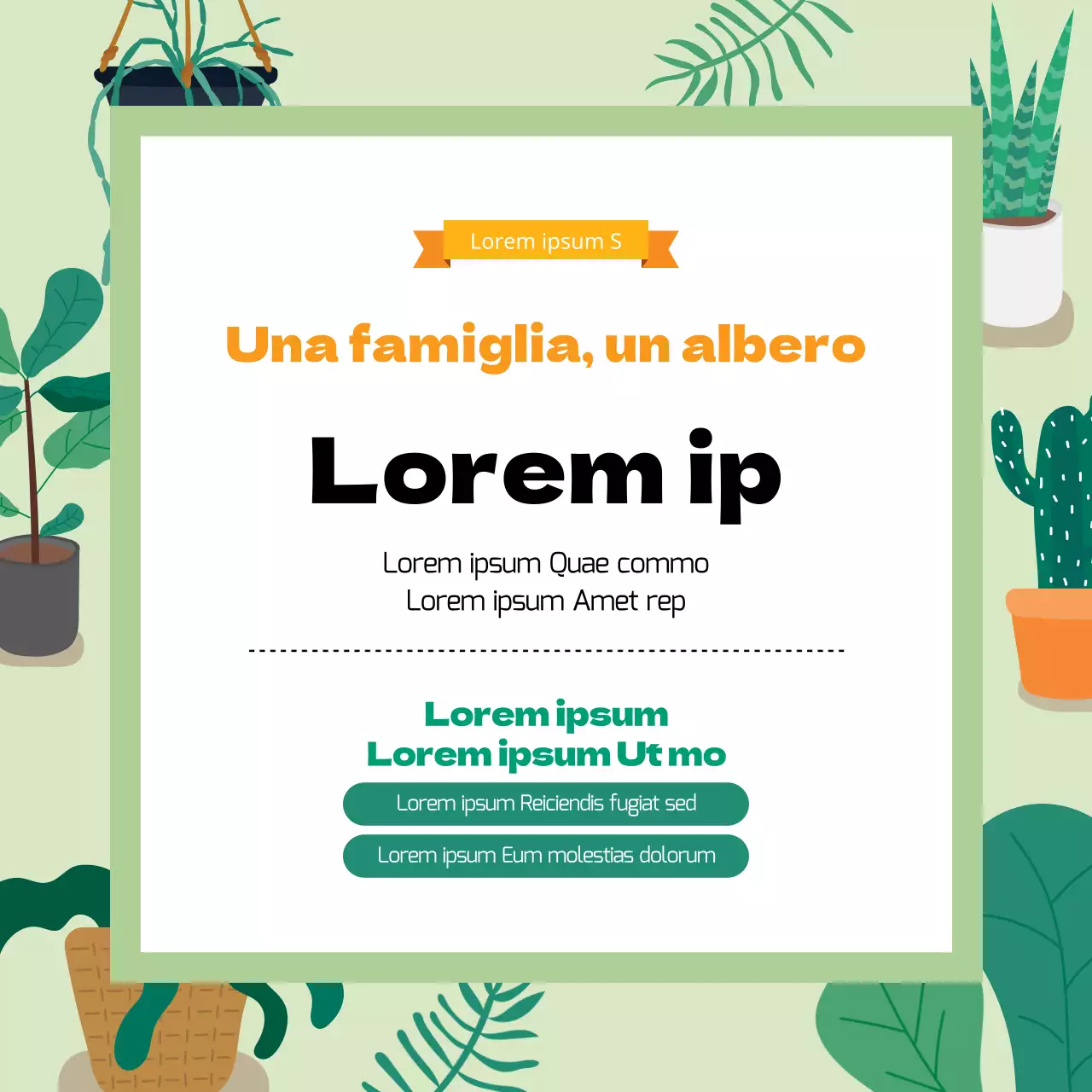 Illustrazione verde Promozione carina dell'Arbor Day