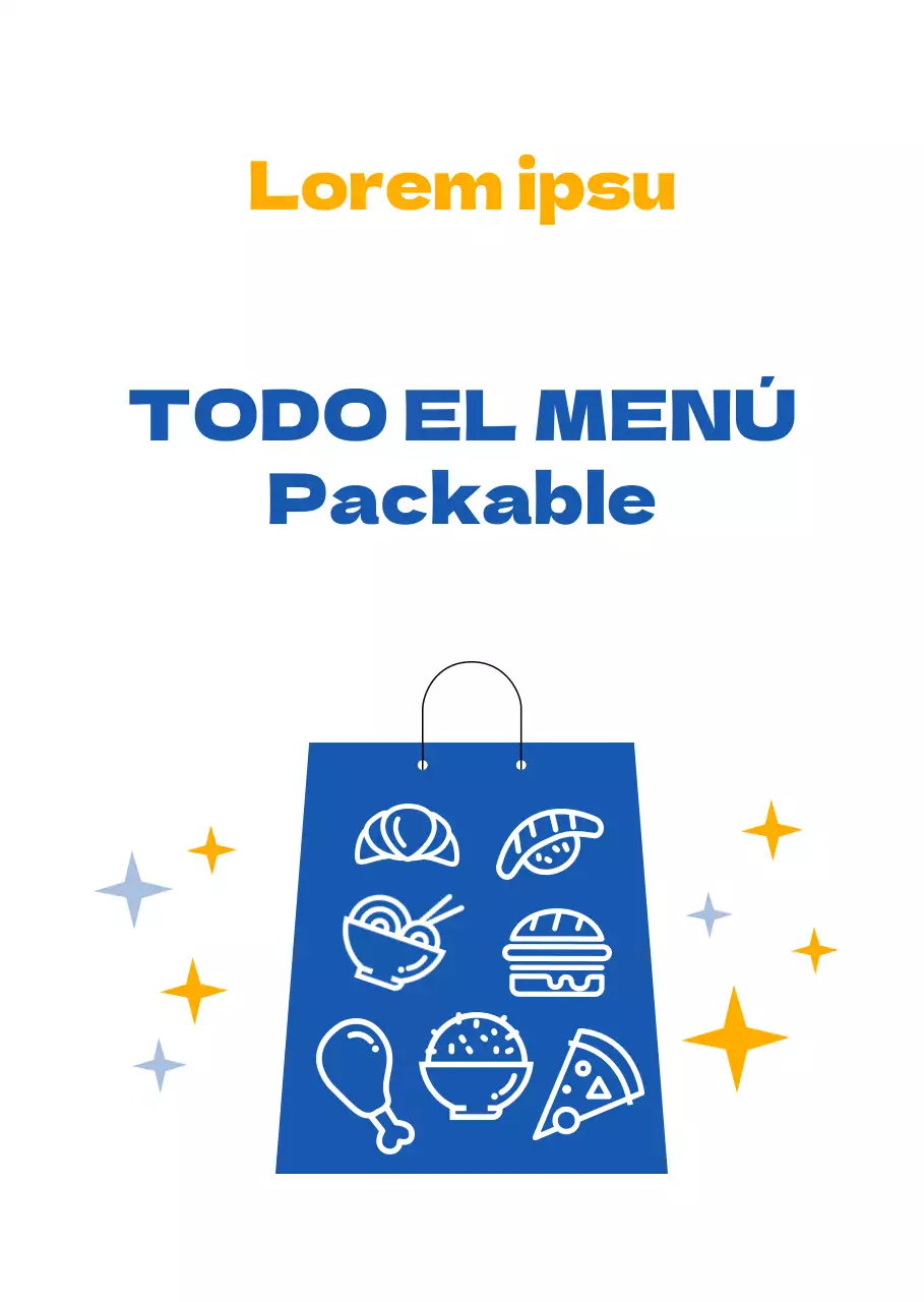 Concepto limpio e ilustrado en azul y amarillo para orientar el distanciamiento y el envasado