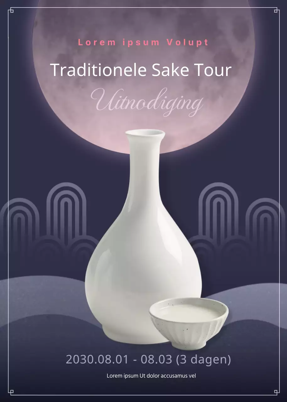 Sfeervolle nacht Traditioneel drankthema