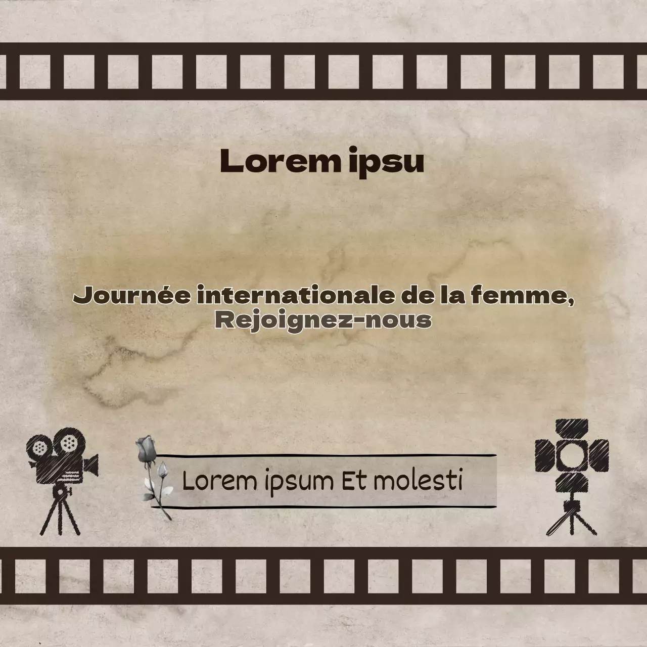 La journée internationale de la femme dans l'histoire brune Carte de presseNews