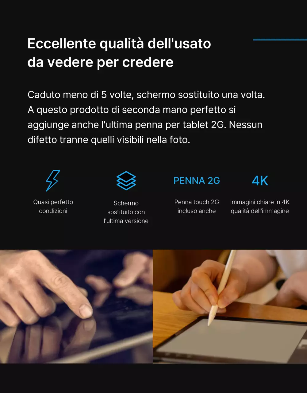 Black Blue Point Pagina di annunci semplice e di classe (pagina di dettaglio)