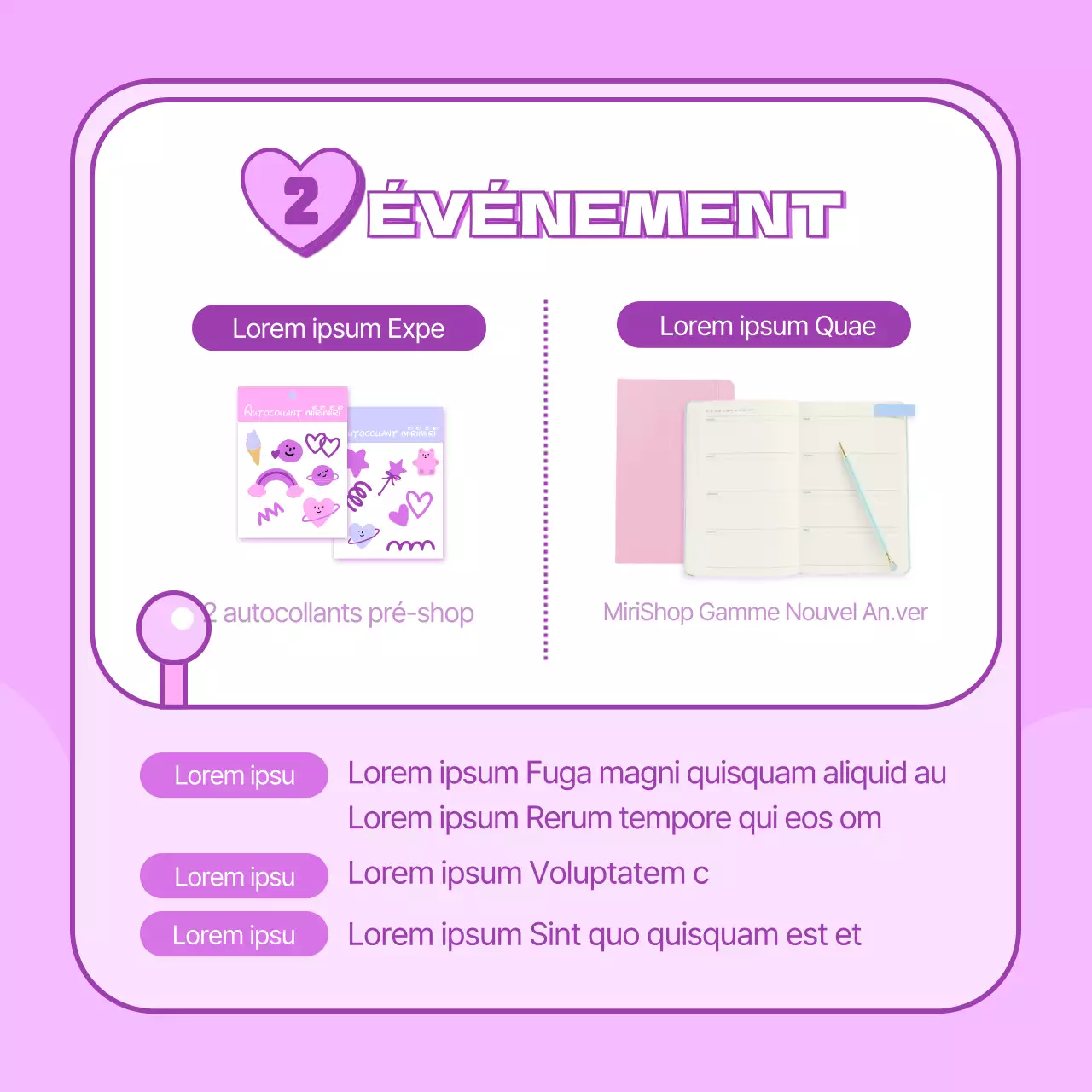 Un pop-up store avec un joli concept de machine d'arcade violette