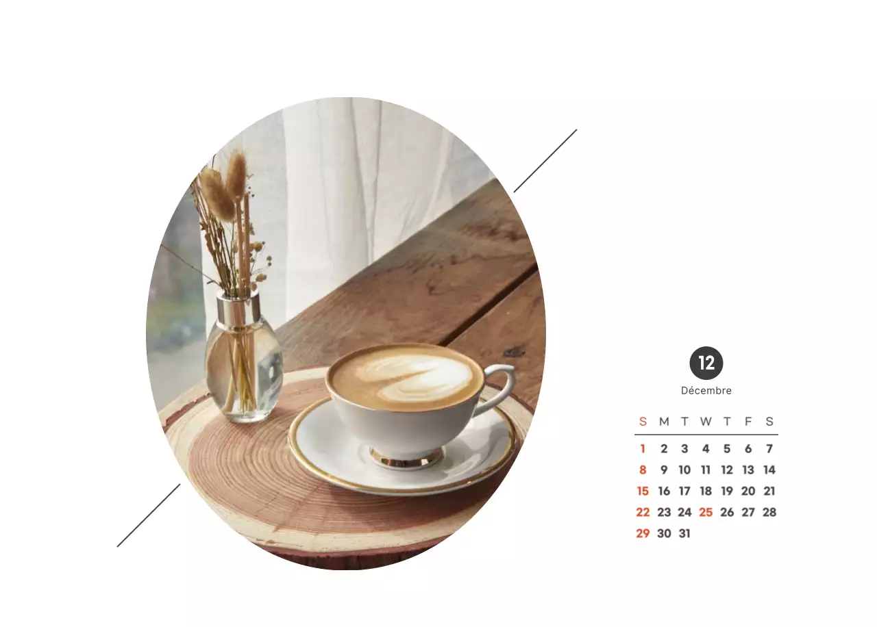 Un café sentimental blanc et marron