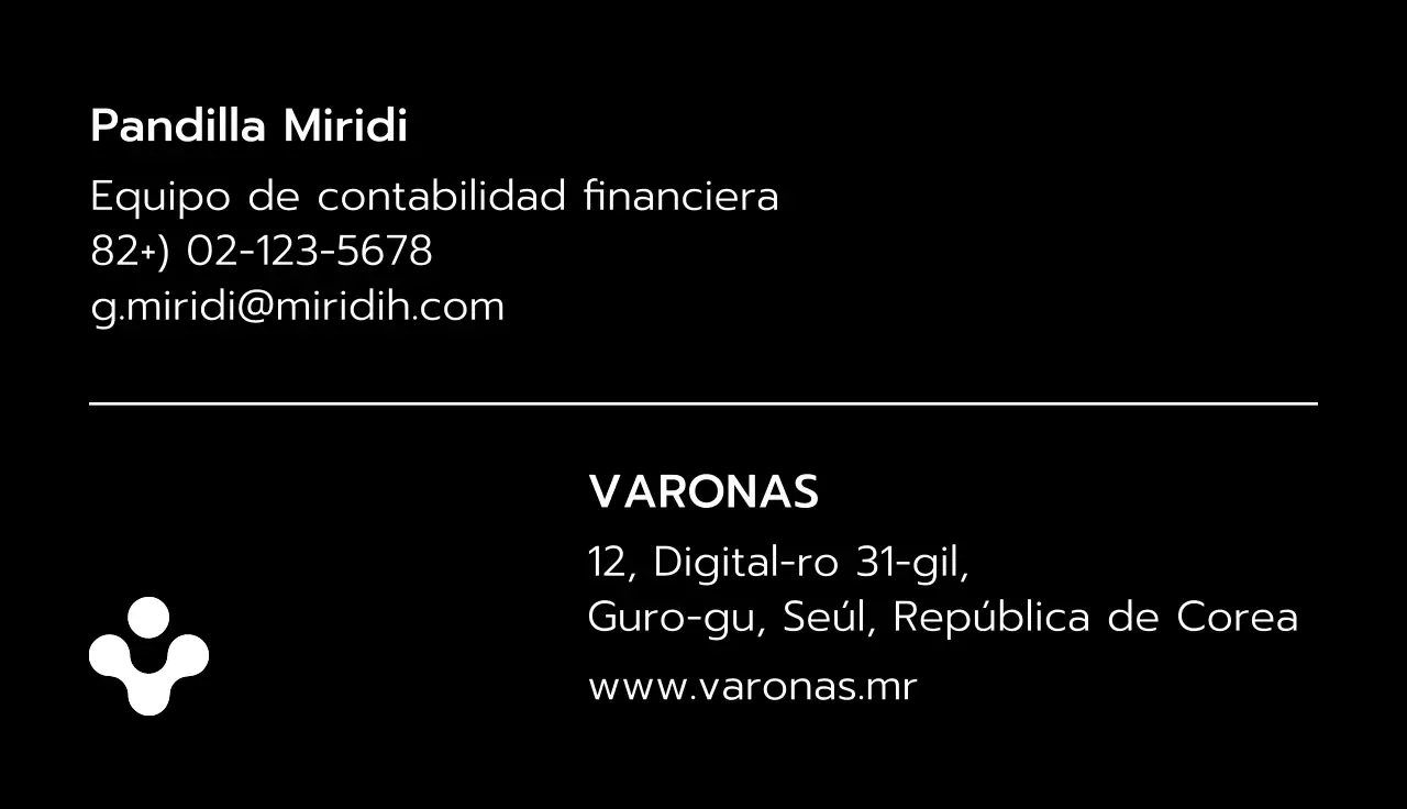 Tarjetas de visita estáticas con inversión de color