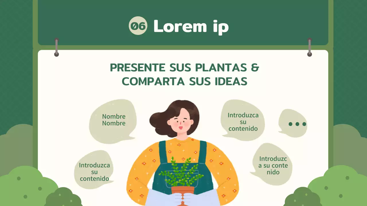 Cultivar una maceta con el concepto de cuaderno de dibujo abstracto