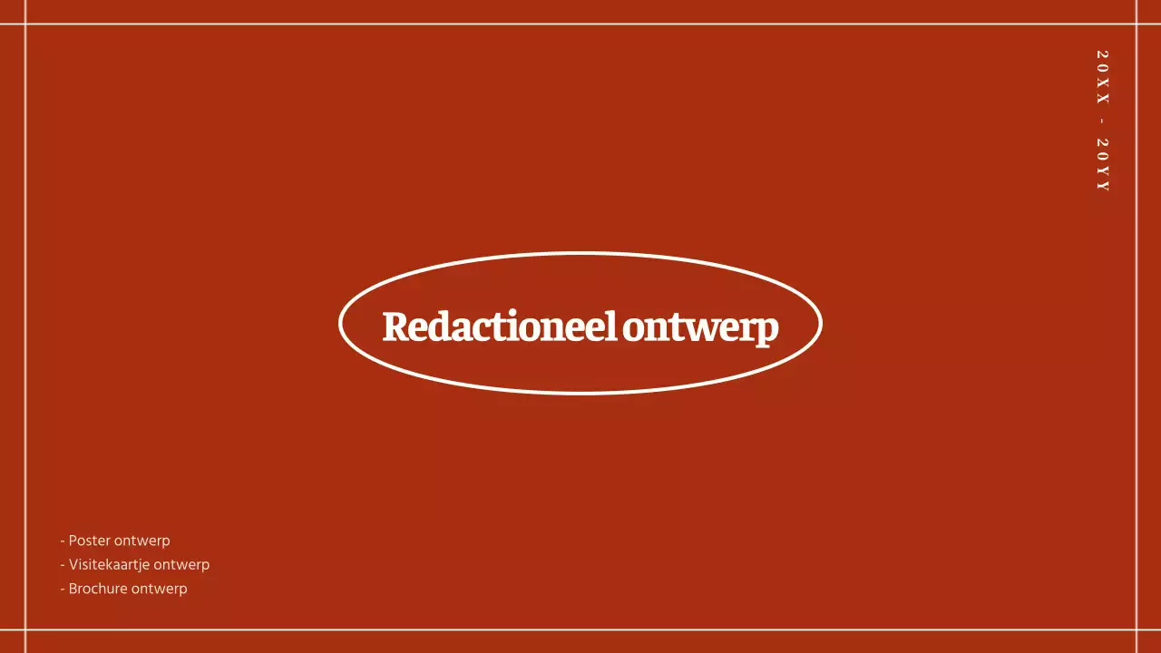 Portfolio met roodgekleurde ronde punt