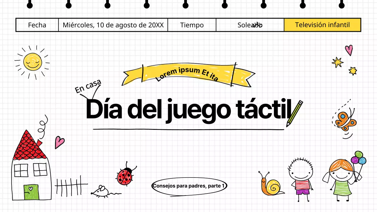 Educación lúdica táctil para niños con un bonito concepto de diario YouTubeThumbnail