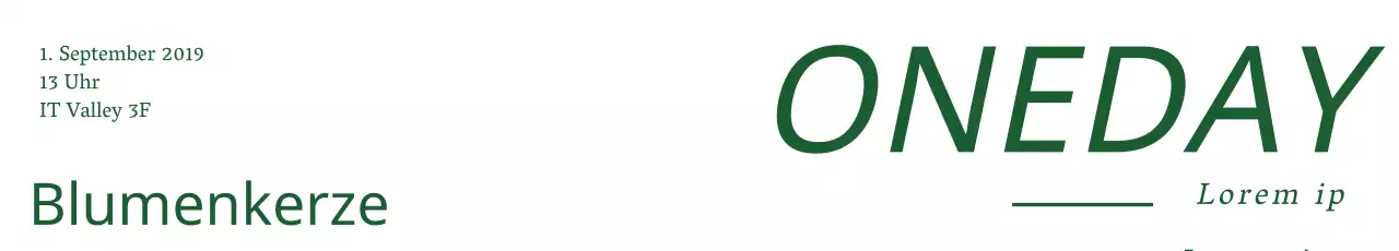 One Day Class_Garage Banner