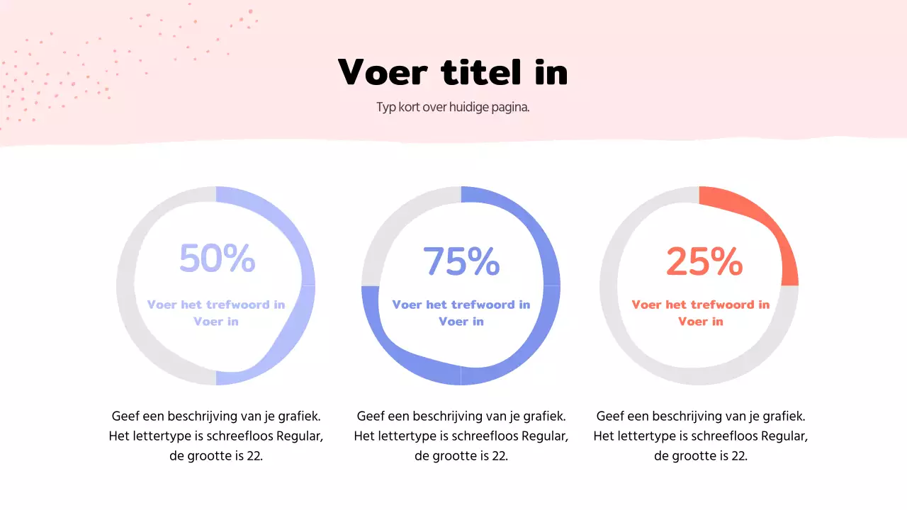 Geometrische cirkeldiagram met pastelkleuren