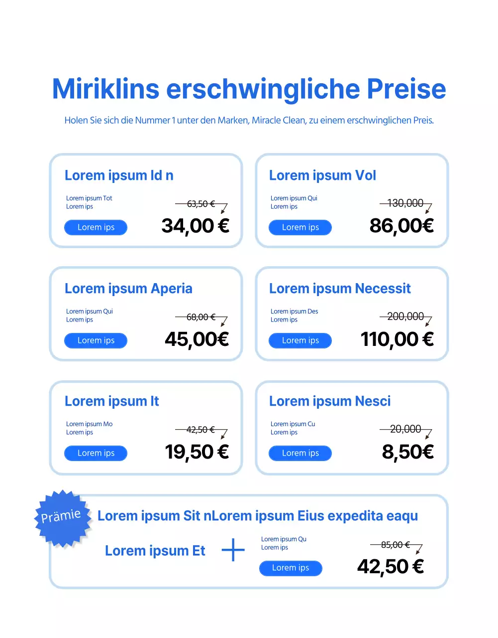 Eine einfache blau-gelbe Anzeige zur Reinigung von Klimaanlagen