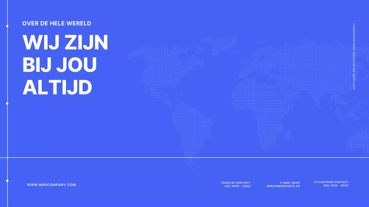 Basislijnconcept in blauw en wit Bedrijfsprofiel