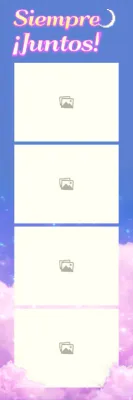 Nubes púrpuras de ensueño Concepto Photo Layout