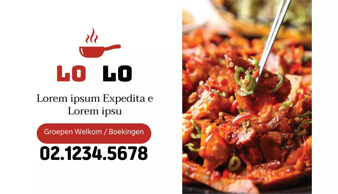 Rode foto benadrukt schone slagerij restaurant