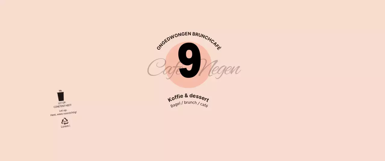 Voor een eenvoudig en uniek conceptcafé in roze en zwart