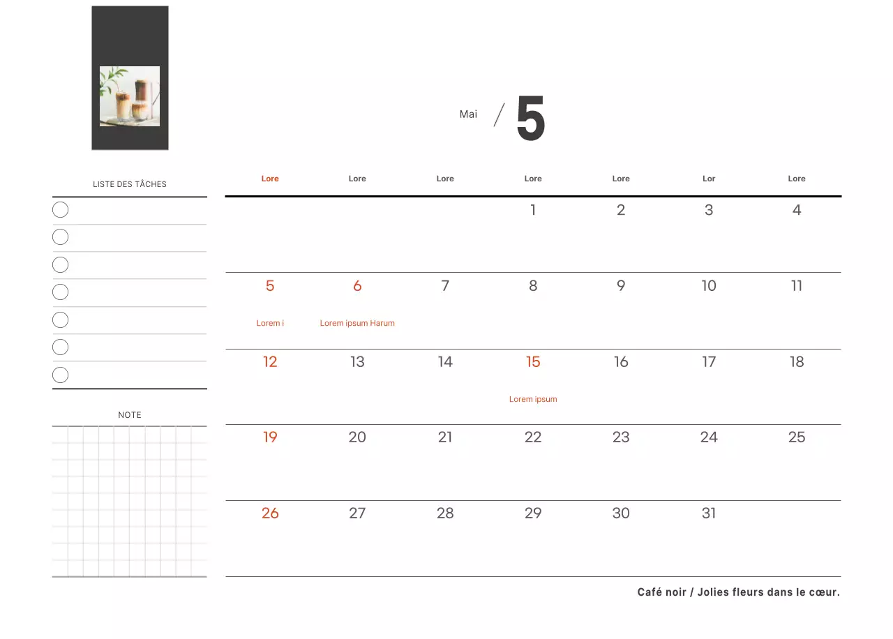 Un café sentimental blanc et marron