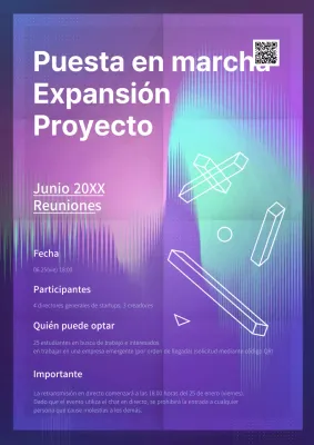 Reunión virtual con un concepto de degradado azul marino y morado