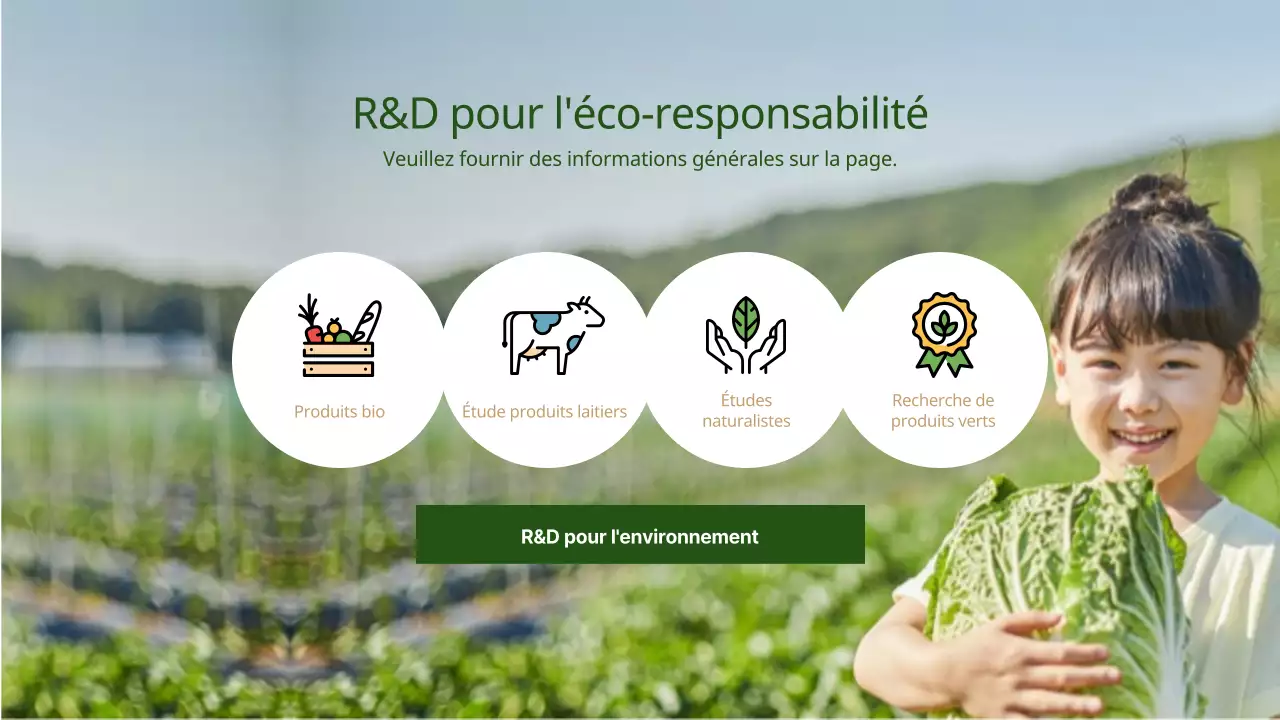 Commerce vert naturaliste en vert et brun (Présentation)