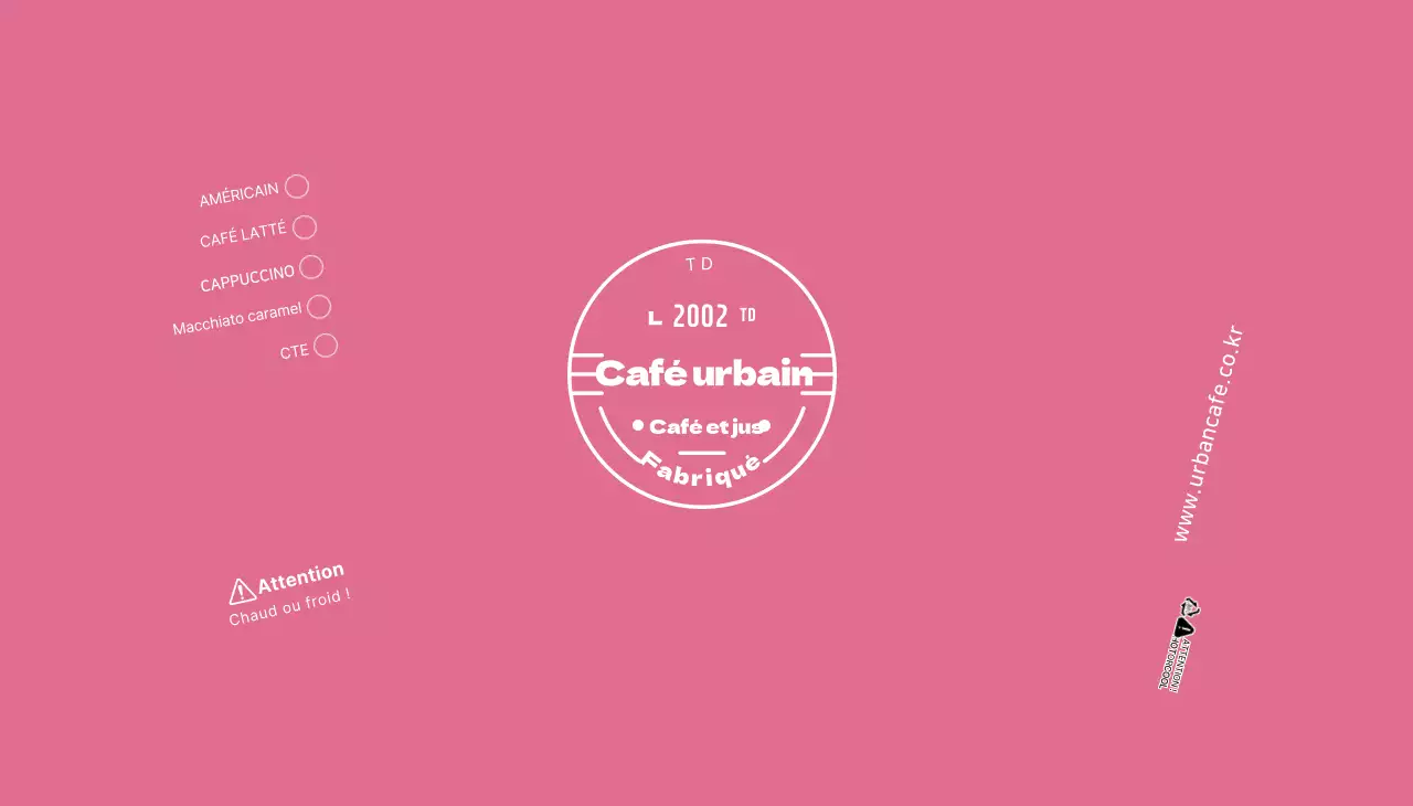 Blanc Rose Neat Symbols Cafe