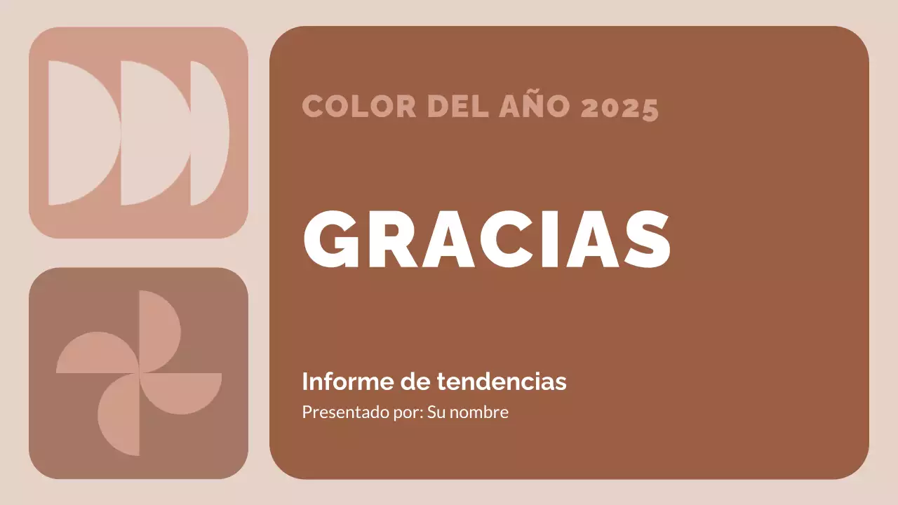 informe sobre las tendencias modernas en marrón