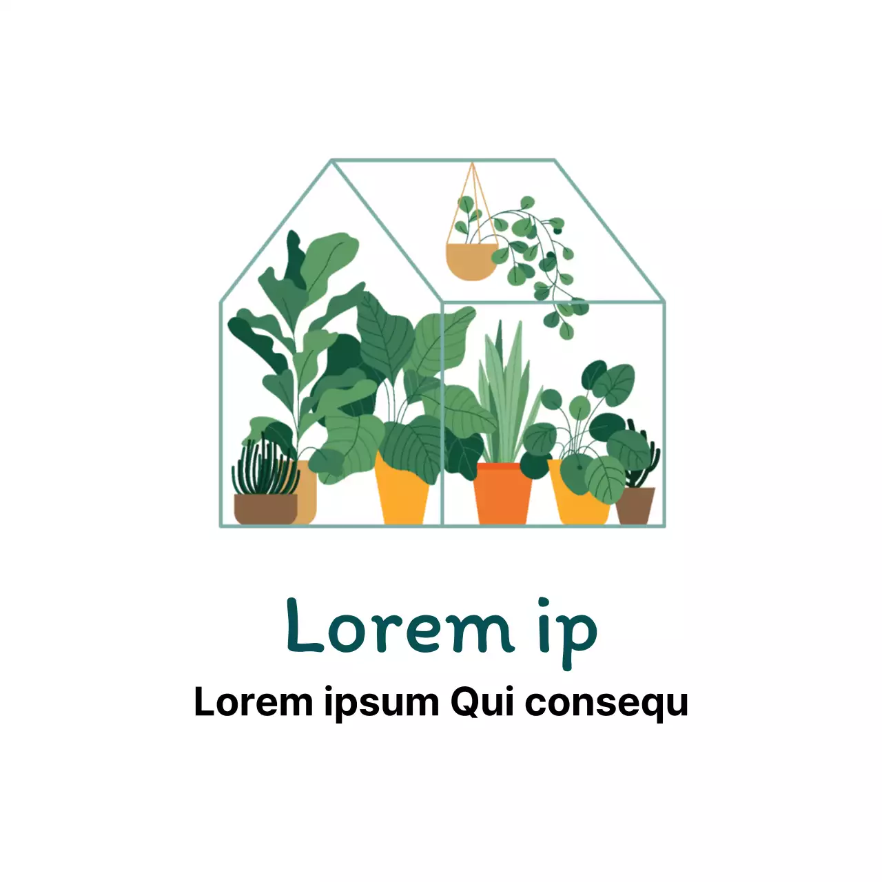 Weiß grün Illustration sauber botanischen Garten Etikett