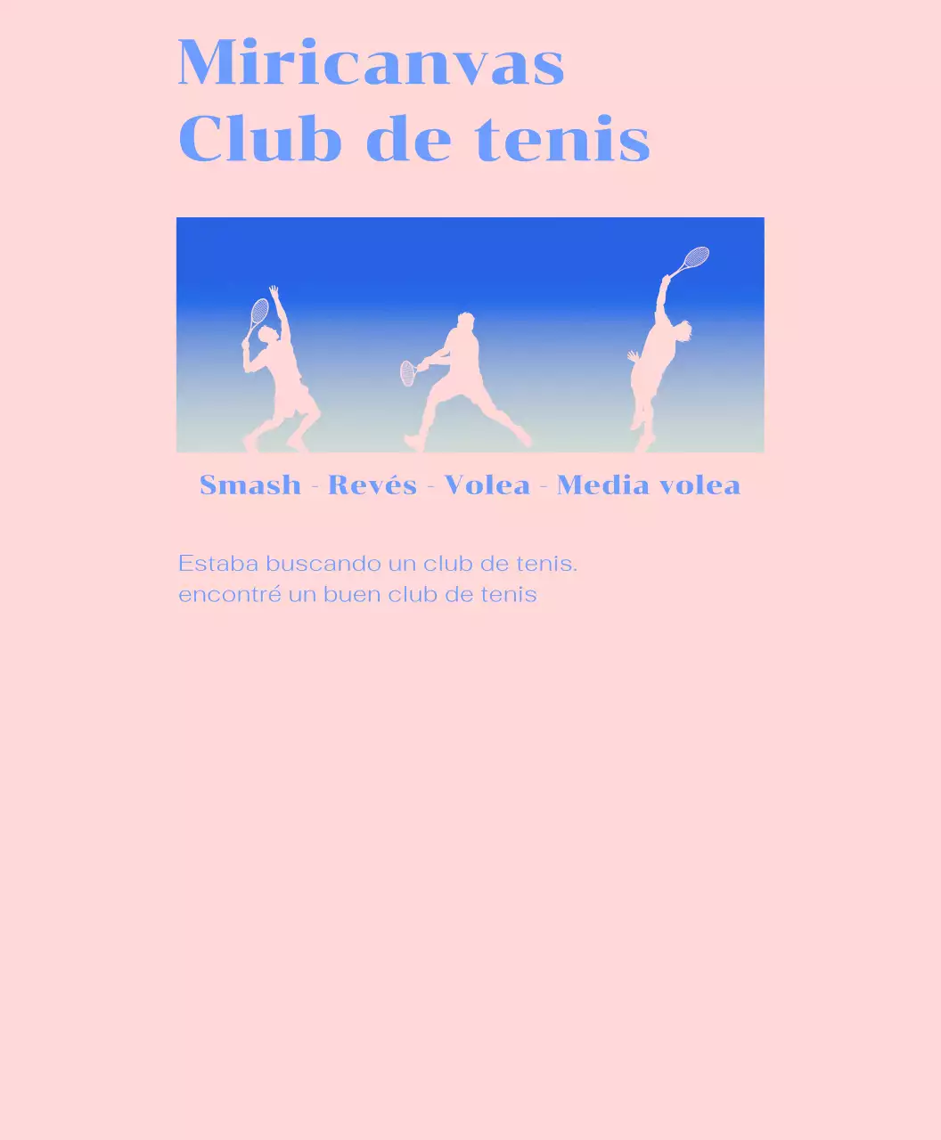 Clubes de tenis con gradientes y conceptos de movimiento en el tenis