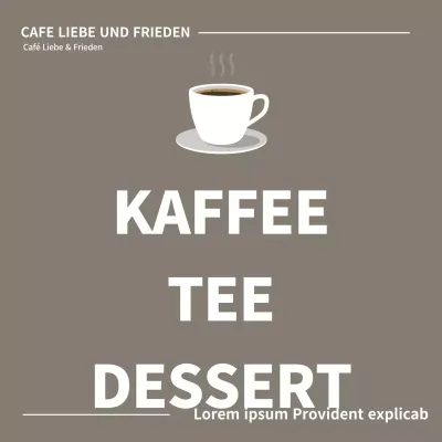 Liebe & Frieden_Quadratisches Banner