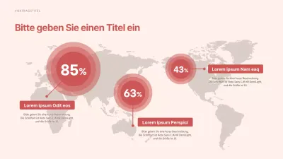 Eine Weltkarte in beruhigenden Rottönen