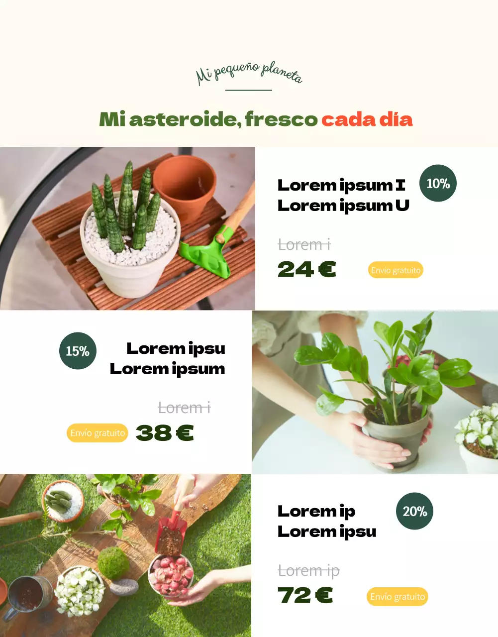 Una tienda especializada en suculentas verdes y adorables (más)