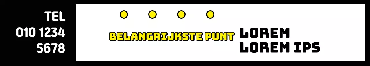 Wit Zwart Eenvoudig Accent Kernpunten