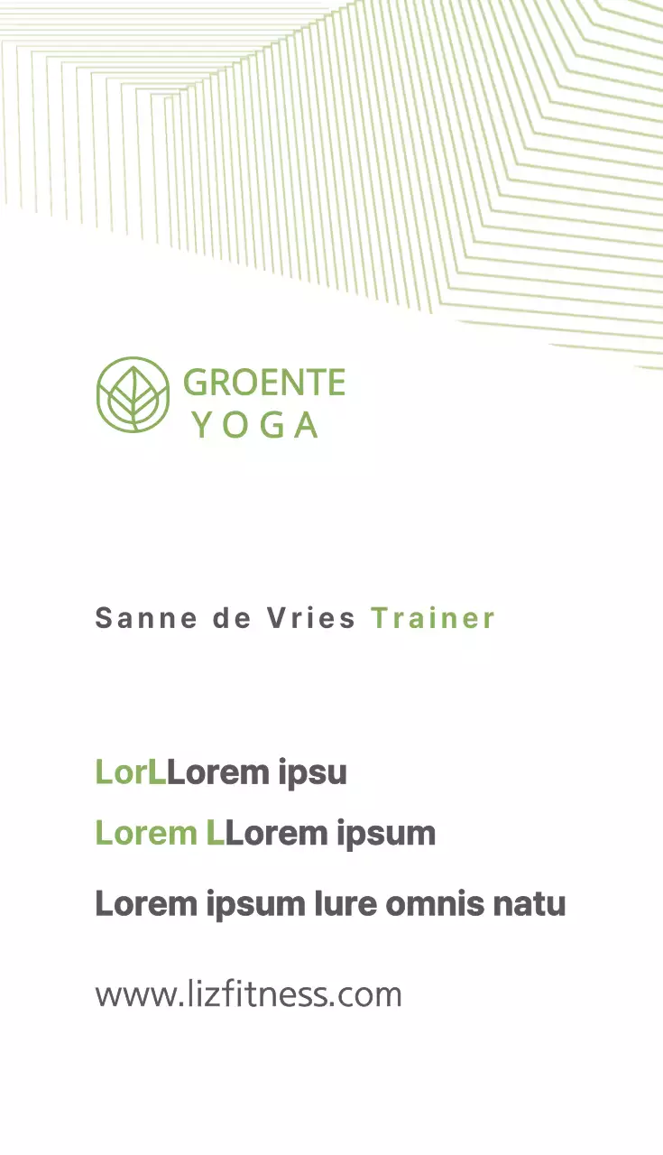 Groene Yoga
