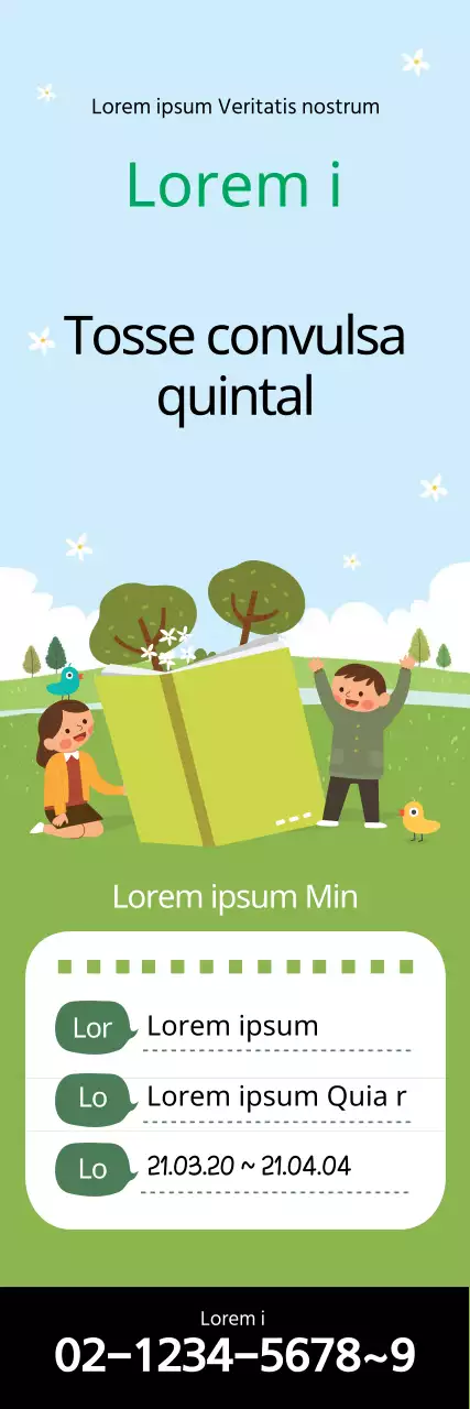Ilustração verde Promoção gira do Dia da Árvore