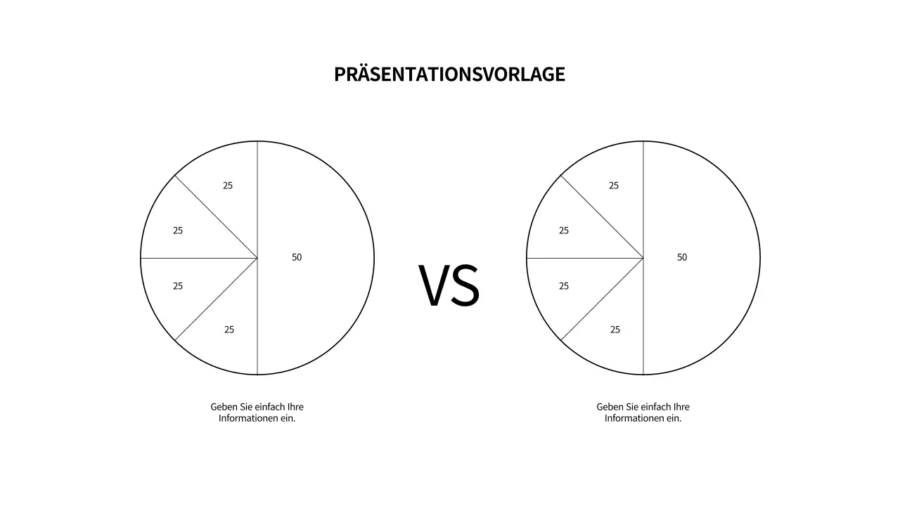 Einfache schwarze Formen