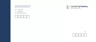 Marineblauw modern advocatenkantoor