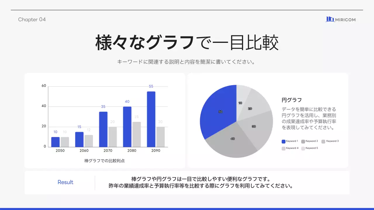 白 モダン プラン プレゼンテーション