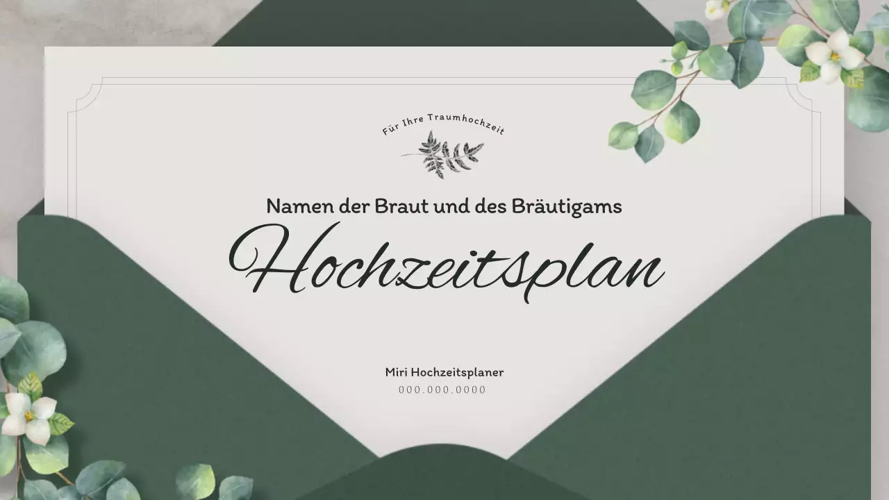 Hochzeitsplanung mit einem grünen Einladungskonzept