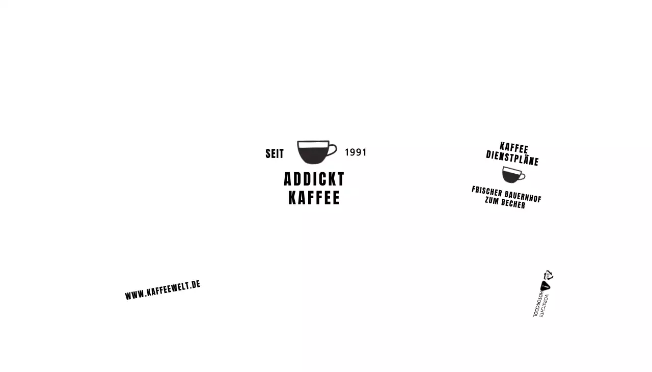 Weiß klare Linien Illustration Café