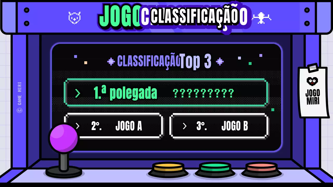 Classificações de jogos conceptuais de arcada azuis e verdes