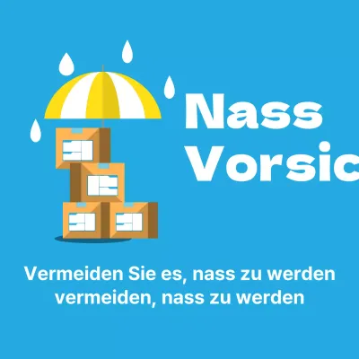 Vorsicht bei Nässe