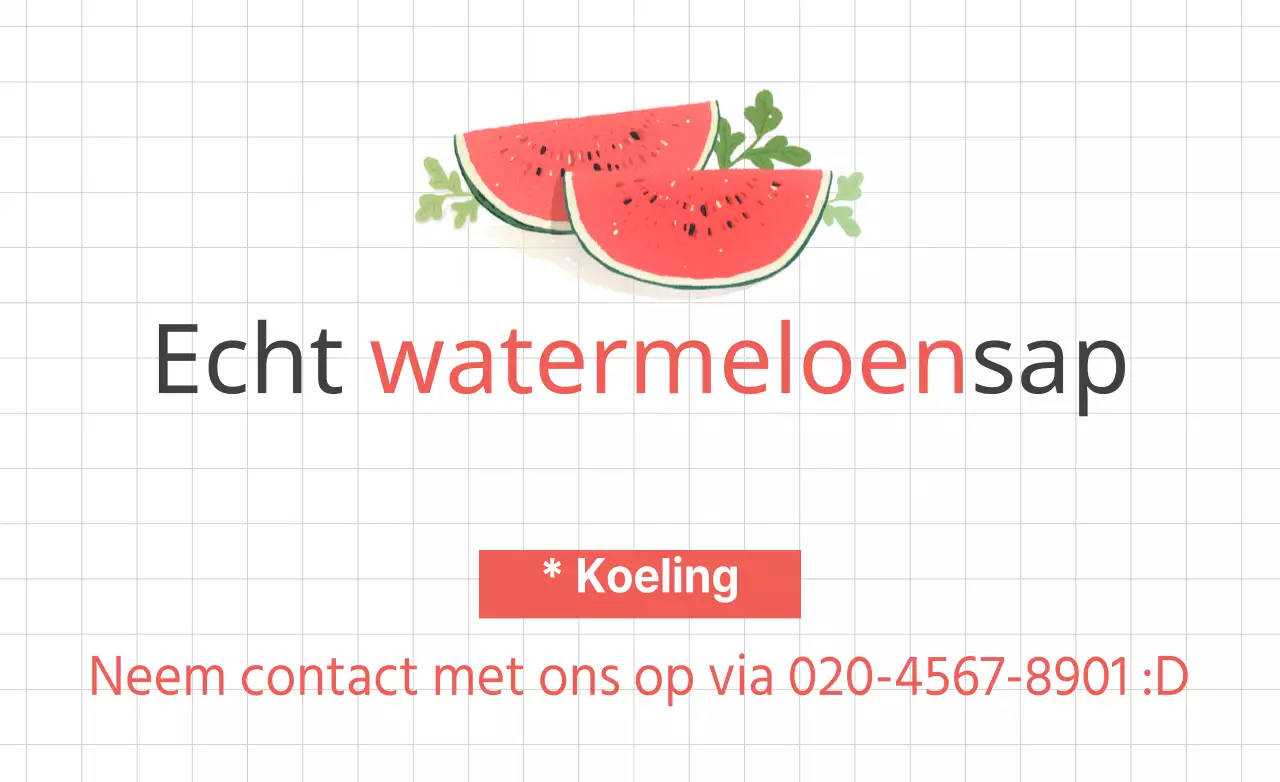 Echt watermeloensap